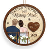 Your Love Is My Greatest Treasure - Couple Personalized Custom Ornament - Wood Custom Shaped - Christmas Gift For Husband Wife, Anniversary