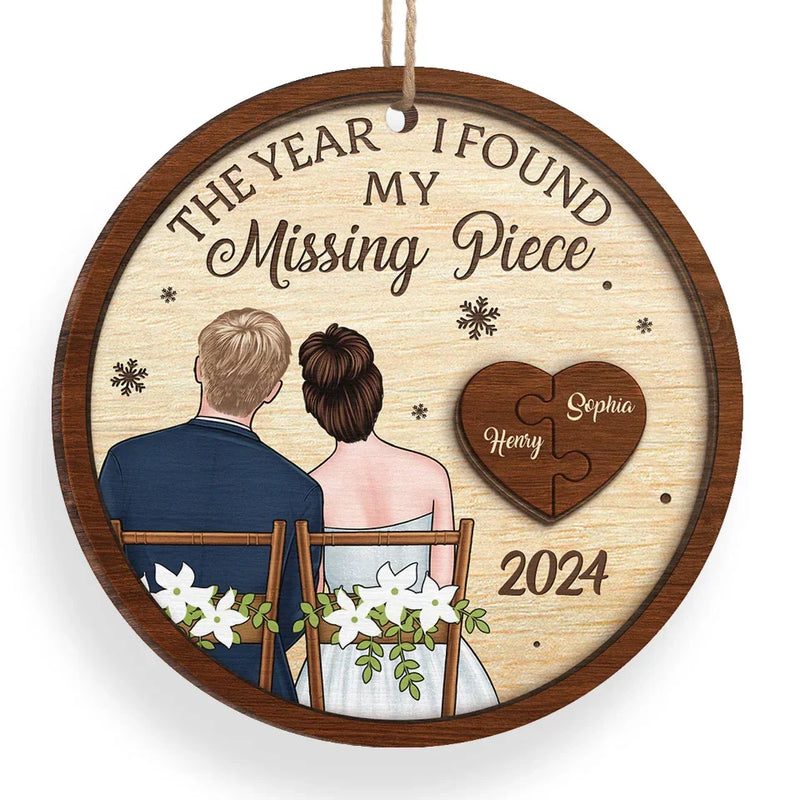 Your Love Is My Greatest Treasure - Couple Personalized Custom Ornament - Wood Custom Shaped - Christmas Gift For Husband Wife, Anniversary