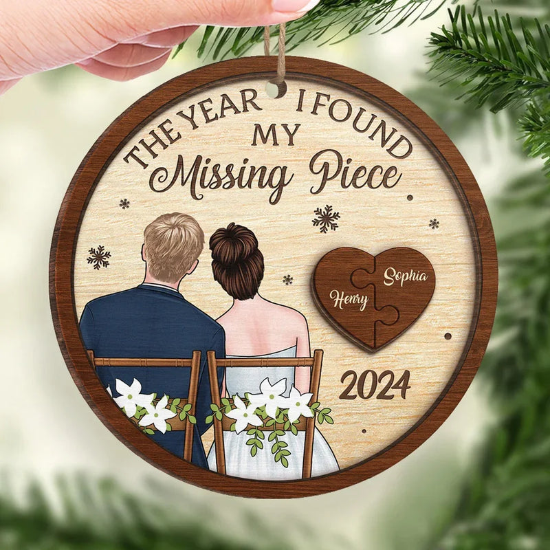 Your Love Is My Greatest Treasure - Couple Personalized Custom Ornament - Wood Custom Shaped - Christmas Gift For Husband Wife, Anniversary