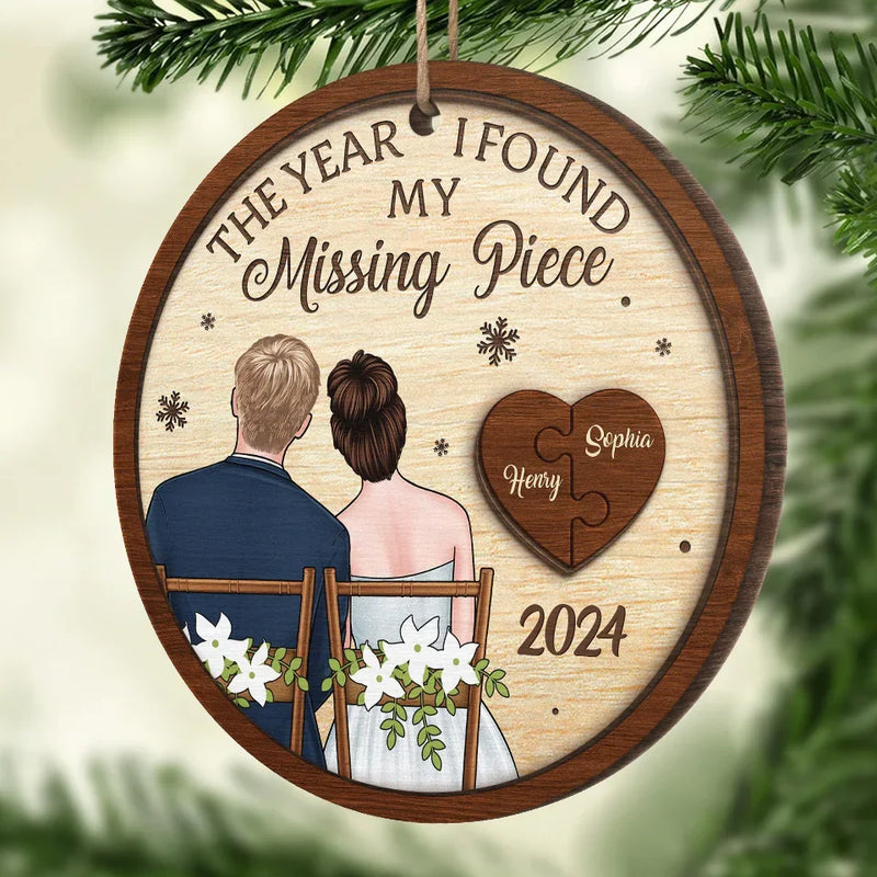 Your Love Is My Greatest Treasure - Couple Personalized Custom Ornament - Wood Custom Shaped - Christmas Gift For Husband Wife, Anniversary