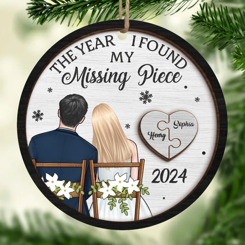 Your Love Is My Greatest Treasure - Couple Personalized Custom Ornament - Wood Custom Shaped - Christmas Gift For Husband Wife, Anniversary