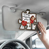 My Missing Piece - Couple Personalized Custom Car Visor Clip - Christmas Gift For Husband Wife, Anniversary