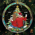 Custom Name Christmas Couple Gifts - Personalized Ornament