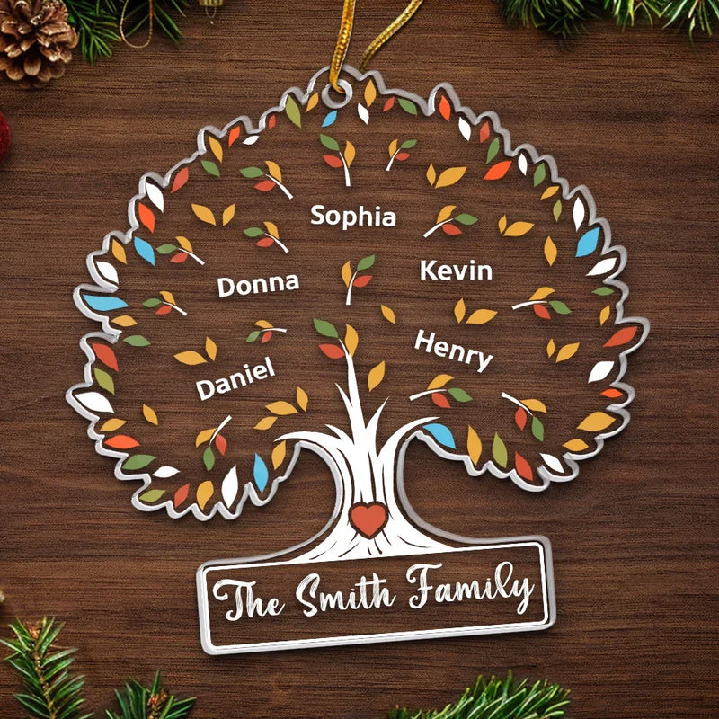 Every Smile With Family Is A Precious Gift - Family Personalized Custom Ornament - Acrylic Custom Shaped - Christmas Gift For Family Members