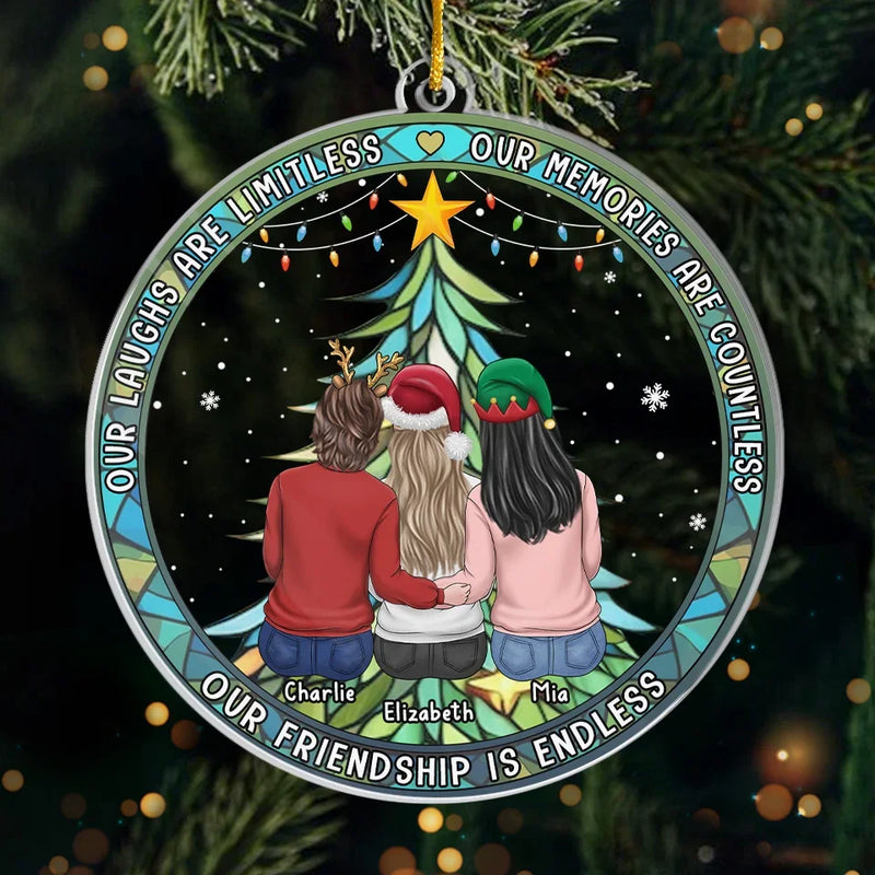 The Only Way To Have A Friend Is To Be One - Bestie Personalized Custom Ornament - Acrylic Custom Shaped - Christmas Gift For Best Friends, BFF, Sisters