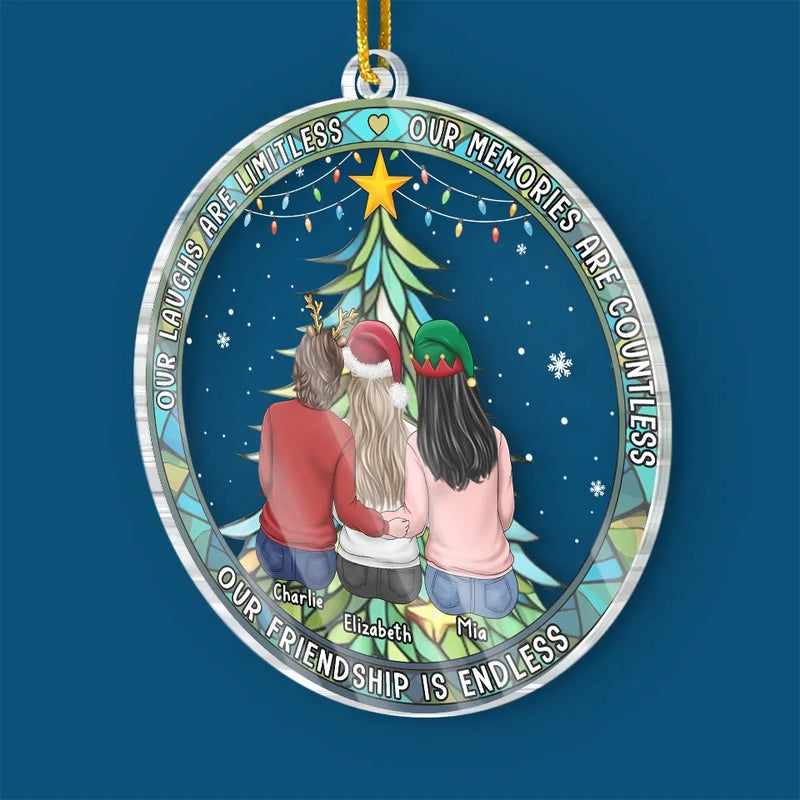 The Only Way To Have A Friend Is To Be One - Bestie Personalized Custom Ornament - Acrylic Custom Shaped - Christmas Gift For Best Friends, BFF, Sisters