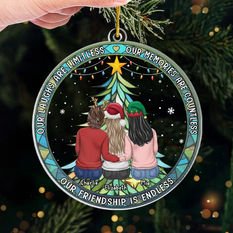 The Only Way To Have A Friend Is To Be One - Bestie Personalized Custom Ornament - Acrylic Custom Shaped - Christmas Gift For Best Friends, BFF, Sisters