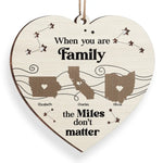 Custom Name Long Distance Family Gifts - Personalized Ornament