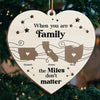 The Love I Have For My Family Knows No Distance - Family Personalized Custom Ornament - Wood Custom Shaped - Christmas Gift For Family Members