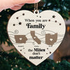 The Love I Have For My Family Knows No Distance - Family Personalized Custom Ornament - Wood Custom Shaped - Christmas Gift For Family Members