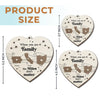 The Love I Have For My Family Knows No Distance - Family Personalized Custom Ornament - Wood Custom Shaped - Christmas Gift For Family Members