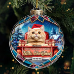 Custom Photo Celebrate Christmas With Furry Friends - Dog & Cat Personalized Custom Ornament - Acrylic Custom Shaped - Christmas Gift For Cat Lovers, Pet Owners