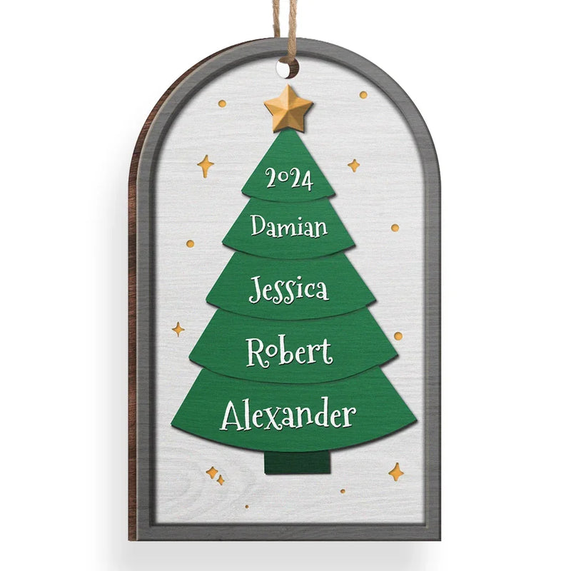 All Christmas Trees Are Perfect - Family Personalized Custom Ornament - Wood Custom Shaped - Christmas Gift For Family Members