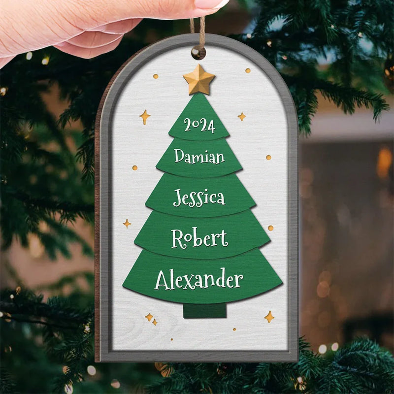 All Christmas Trees Are Perfect - Family Personalized Custom Ornament - Wood Custom Shaped - Christmas Gift For Family Members