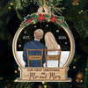 Our First Christmas Engaged - Couple Personalized Custom Ornament - Acrylic Custom Shaped - Christmas Gift For Husband Wife, Anniversary