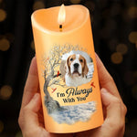 Custom Photo A Companion Is Gone, But The Memory Lives On - Memorial Personalized Custom LED Candle - Christmas Gift, Sympathy Gift For Dog Lovers