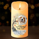 Custom Photo A Companion Is Gone, But The Memory Lives On - Memorial Personalized Custom LED Candle - Christmas Gift, Sympathy Gift For Dog Lovers