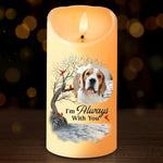Custom Photo A Companion Is Gone, But The Memory Lives On - Memorial Personalized Custom LED Candle - Christmas Gift, Sympathy Gift For Dog Lovers