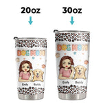 The Best Therapist Has Fur And Four Legs - Dog & Cat Personalized Custom 3D Inflated Effect Printed Tumbler - Christmas Gift For Pet Owners, Pet Lovers
