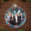 Custom Photo Cheers To A Merry Christmas - Coworker Personalized Custom Ornament - Acrylic Custom Shaped - Christmas Gift For Coworkers, Work Friends, Colleagues