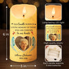 Custom Photo Your Memory Will Live On - Memorial Personalized Custom LED Candle - Sympathy Gift, Christmas Gift For Family Members
