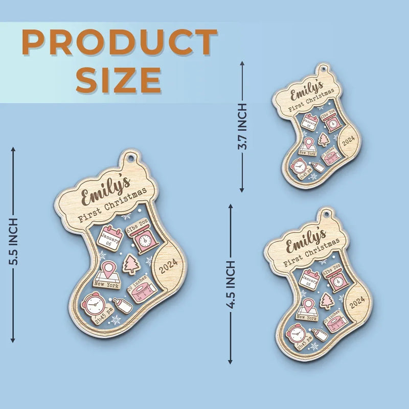 This Christmas, Our Stocking Is Overflowing With Baby Cuddles - Family Personalized Custom Ornament - Acrylic Custom Shaped - Christmas Gift For Baby Kids, Newborn Baby, First Christmas
