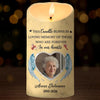 Custom Photo Your Memory Will Live On - Memorial Personalized Custom LED Candle - Sympathy Gift, Christmas Gift For Family Members