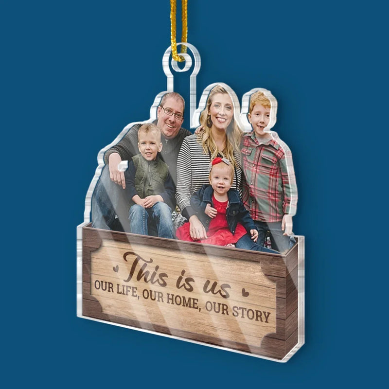 Custom Photo Togetherness Is What Makes The Season Bright - Family Personalized Custom Ornament - Acrylic Custom Shaped - Christmas Gift For Family Members