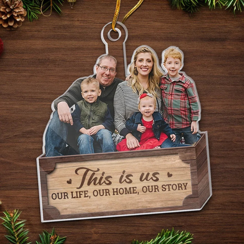 Custom Photo Togetherness Is What Makes The Season Bright - Family Personalized Custom Ornament - Acrylic Custom Shaped - Christmas Gift For Family Members
