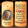 Custom Photo Your Light Will Forever Shine - Memorial Personalized Custom LED Candle - Sympathy Gift, Christmas Gift For Family Members