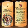 Custom Photo Unconditional Love Has A Furry Face - Memorial Personalized Custom LED Candle - Sympathy Gift, Christmas Gift For Pet Owners, Pet Lovers