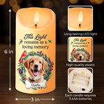 Custom Photo Unconditional Love Has A Furry Face - Memorial Personalized Custom LED Candle - Sympathy Gift, Christmas Gift For Dog Lovers, Pet Owners