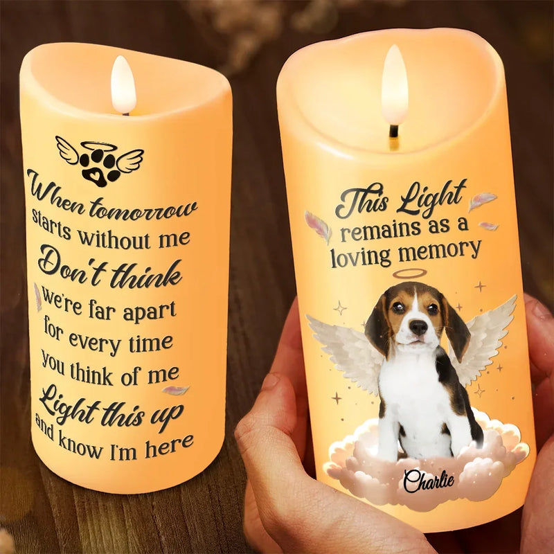 Custom Photo Pets Make Our Lives Whole - Memorial Personalized Custom LED Candle - Sympathy Gift, Christmas Gift For Pet Owners, Pet Lovers