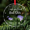 Always Under The Same Sky - Bestie Personalized Custom Circle Glass Ornament - Christmas Gift For Best Friends, BFF, Sisters