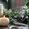 Always Under The Same Sky - Bestie Personalized Custom Circle Glass Ornament - Christmas Gift For Best Friends, BFF, Sisters
