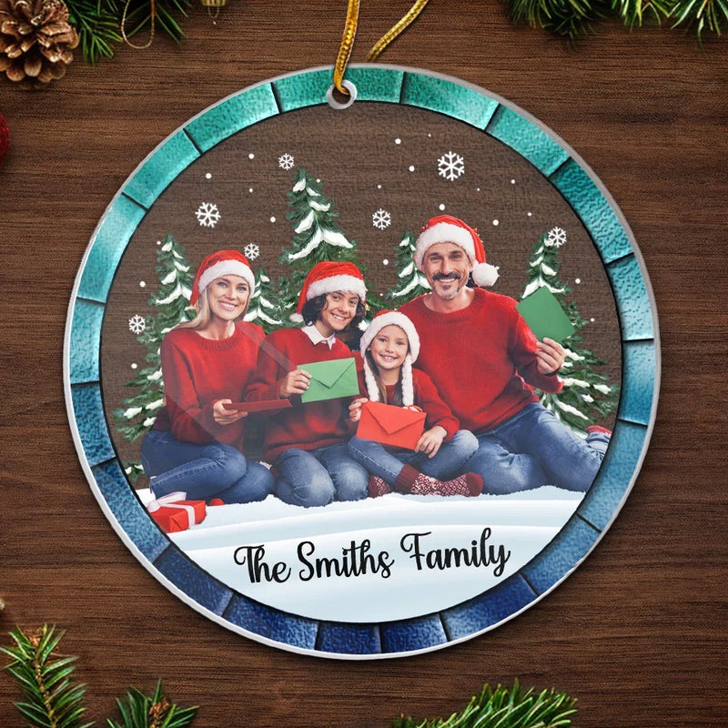 Custom Photo Home Is Where Your People Are - Family Personalized Custom Ornament - Acrylic Custom Shaped - Christmas Gift For Family Members