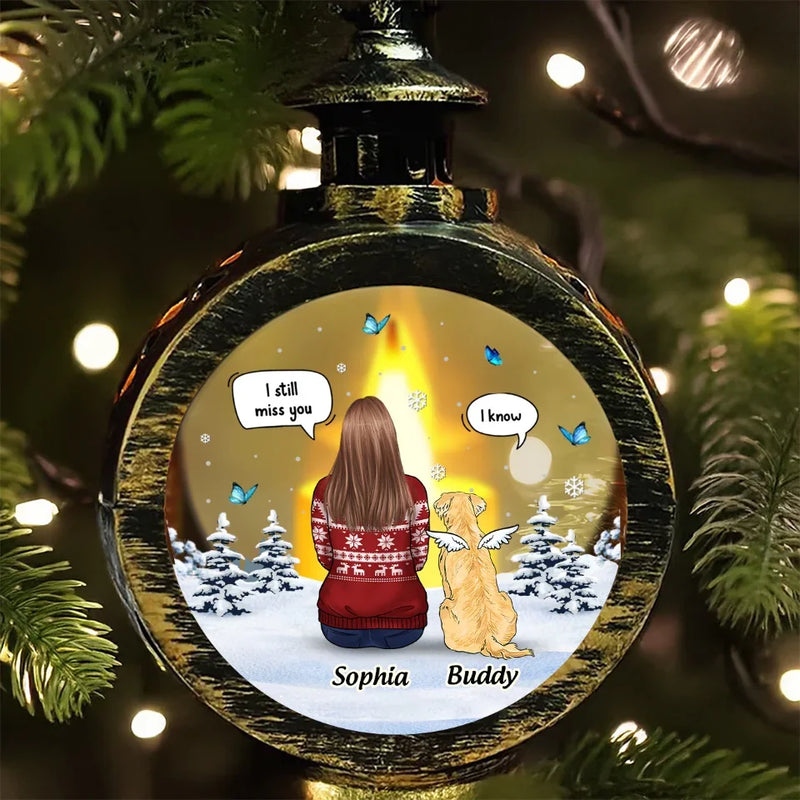 Furry Friends Fill Our Lives With Love - Memorial Personalized Custom Candlelight Lantern Ornament - Sympathy Gift, Christmas Gift For Pet Owners, Pet Lovers