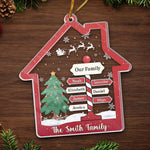 Christmas Is All About Family And Love - Family Personalized Custom Ornament - Acrylic Custom Shaped - Christmas Gift For Family Members