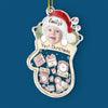 Custom Photo Wrapped In Holiday Cuteness - Family Personalized Custom Ornament - Acrylic Custom Shaped - Christmas Gift For Baby Kids, Newborn Baby, First Christmas