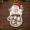 Custom Photo Wrapped In Holiday Cuteness - Family Personalized Custom Ornament - Acrylic Custom Shaped - Christmas Gift For Baby Kids, Newborn Baby, First Christmas