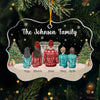 Together With Family, Christmas Becomes A Cherished Memory - Family Personalized Custom Ornament - Acrylic Benelux Shaped - Christmas Gift For Family Members