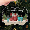 Together With Family, Christmas Becomes A Cherished Memory - Family Personalized Custom Ornament - Acrylic Benelux Shaped - Christmas Gift For Family Members