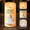 Custom Photo Life May End, But Love Doesn’t - Memorial Personalized Custom LED Candle - Sympathy Gift, Christmas Gift For Family Members