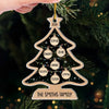 The Best Gift Around The Christmas Tree Is The Presence Of Family - Family Personalized Custom Ornament - Acrylic Custom Shaped - Christmas Gift For Family Members