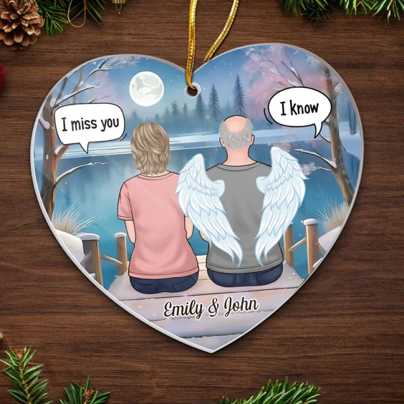 Your Presence Is Missed, Your Memory Treasured - Memorial Personalized Custom Ornament - Acrylic Custom Shaped - Sympathy Gift, Christmas Gift For Family Members