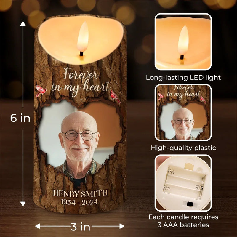 Custom Photo Your Life Was A Blessing To Us All - Memorial Personalized Custom LED Candle - Sympathy Gift, Christmas Gift For Family Members