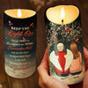 Keep The Light On In Your Heart - Memorial Personalized Custom LED Candle - Sympathy Gift, Christmas Gift For Family Members