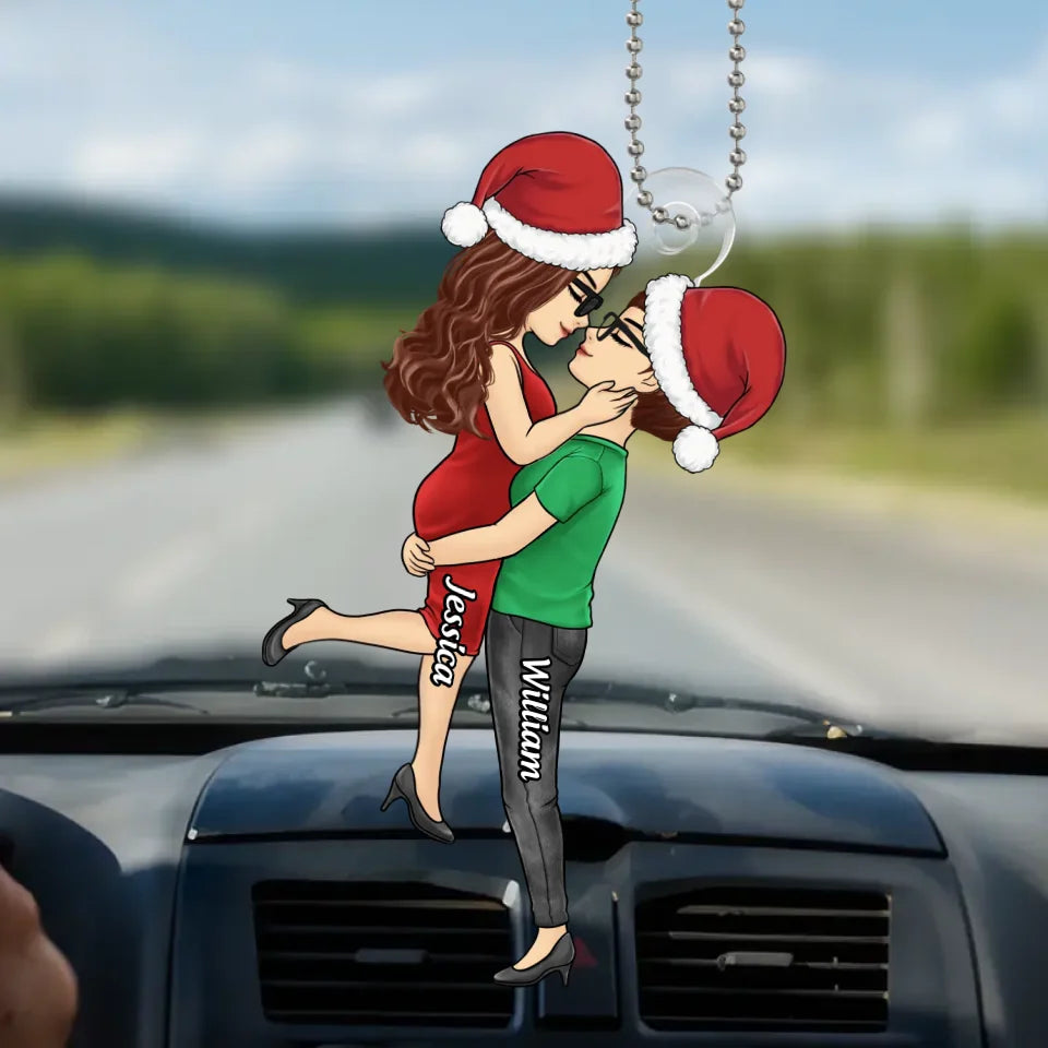 C'est joyeux quand on est ensemble - Ornement personnalisé pour couple - Forme personnalisée en acrylique - Cadeau de Noël pour mari et femme, anniversaire, LGBTQ+