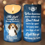Custom Photo Forever Our Faithful Companion - Memorial Personalized Custom LED Candle - Sympathy Gift, Christmas Gift For Dog Lovers