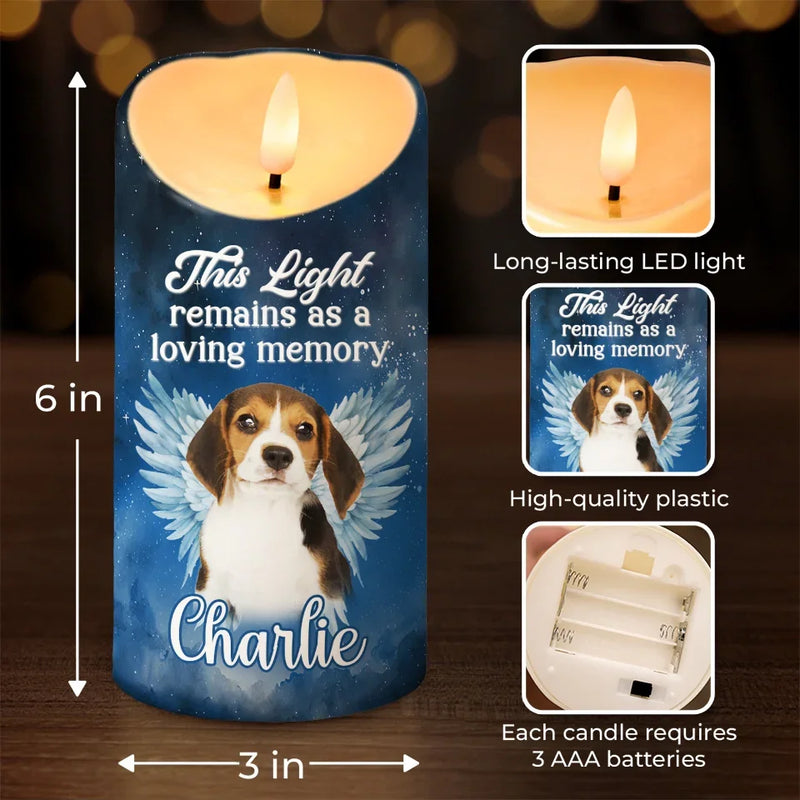 Custom Photo Forever Our Faithful Companion - Memorial Personalized Custom LED Candle - Sympathy Gift, Christmas Gift For Pet Owners, Pet Lovers